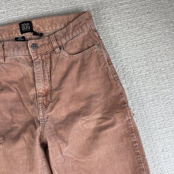 Urban Outfitters BDG Corduroy Pants Pink Slim Straight Size 28 - Picture 2 of 14